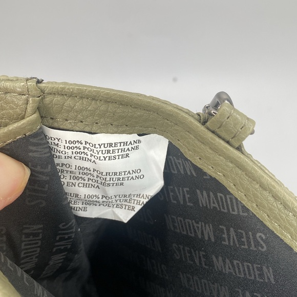 Steve Madden signature embossed faux leather green convertible  wristlet wallet - Picture 12 of 13